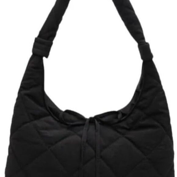 Puffer Bag Women Quilted Tote Large Capacity Crossbody Casual Daily Use - Picture 1 of 8
